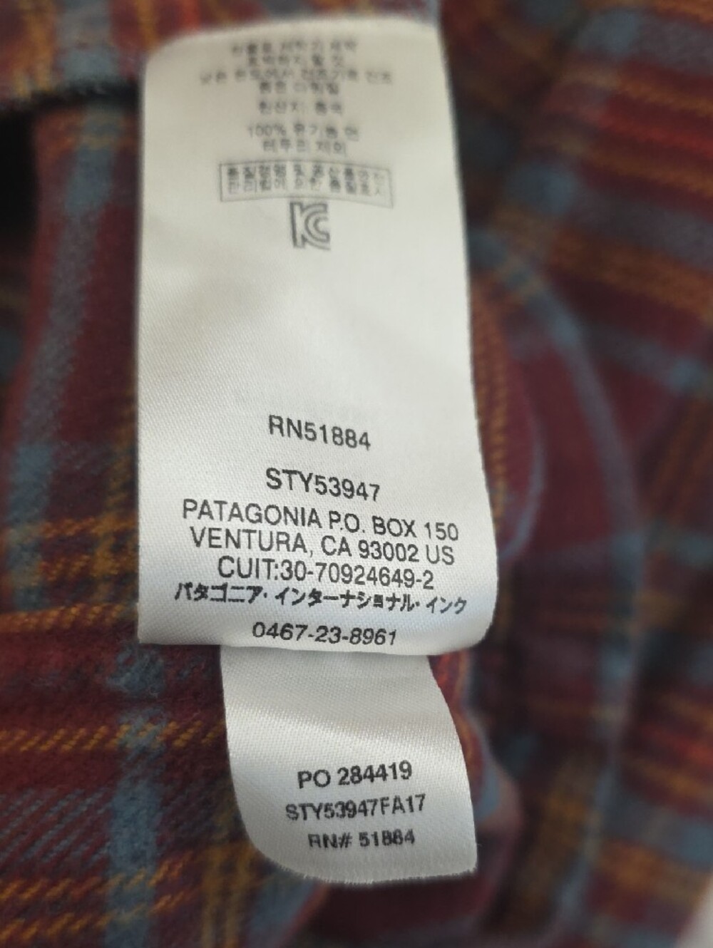 Patagonia Fjord Flannel Shirt Men's Medium Organic Cotton Plaid Button Front - Picture 5 of 8